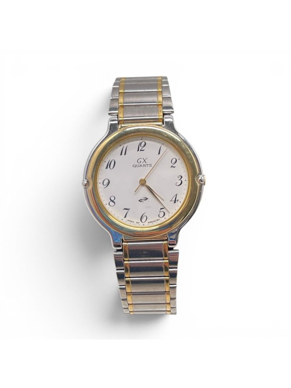 GX Quartz Stainless Steel Analog Watch Gold/Silver/White Japan Movement